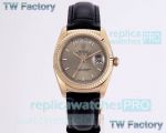 Replica TW Factory Rolex Day-Date Stainless Steel plated Rose Gold Case Grey Dial Watch 